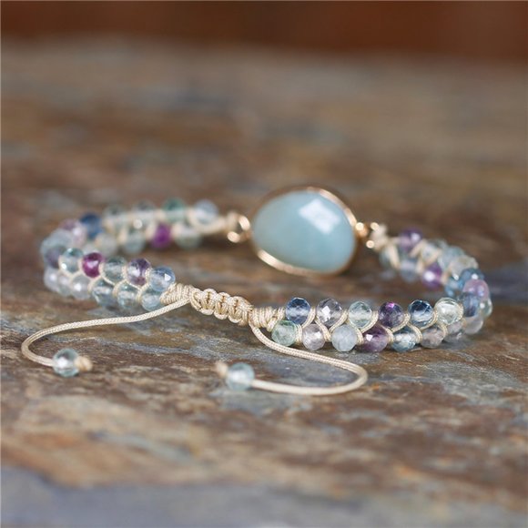 Handmade Bracelets| Healing Natural Stone Bracelets| Aventurine Bracelets - Picture 4 of 7